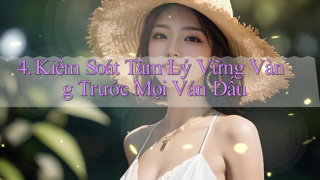 4. Kiểm Soát Tâm Lý Vững Vàng Trước Mọi Ván Đấu 4. Kiểm Soát Tâm Lý Vững Vàng Trước Mọi Ván Đấu