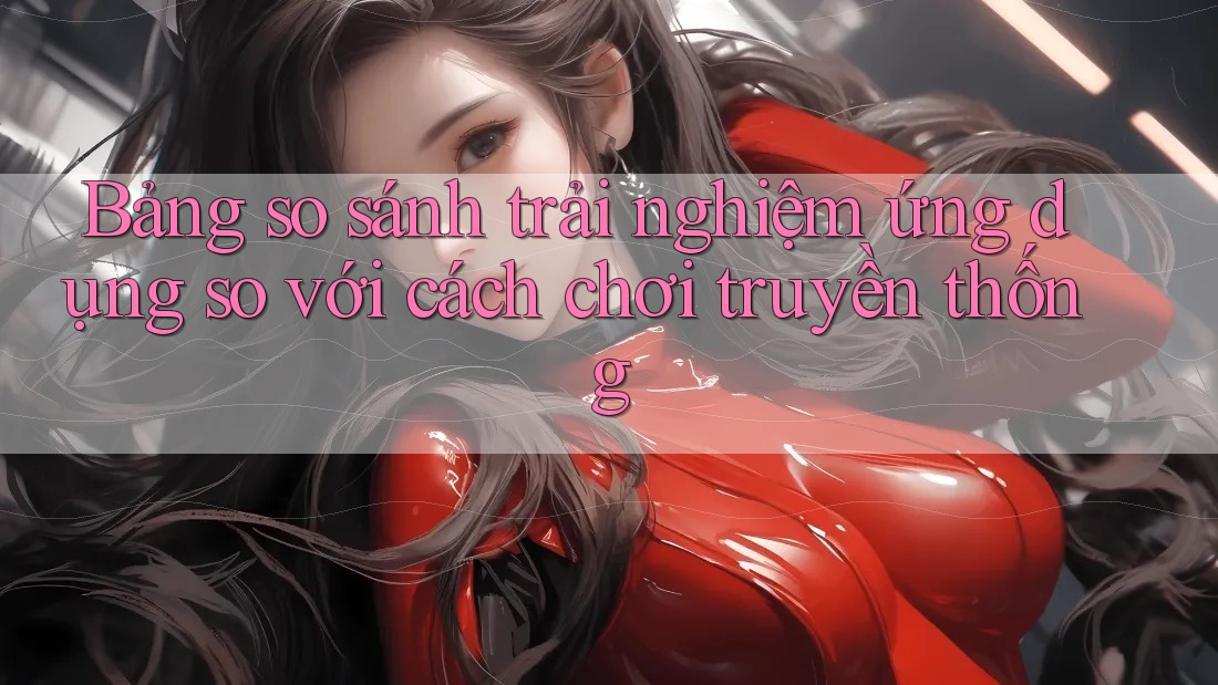 Bảng so sánh trải nghiệm ứng dụng so với cách chơi truyền thống