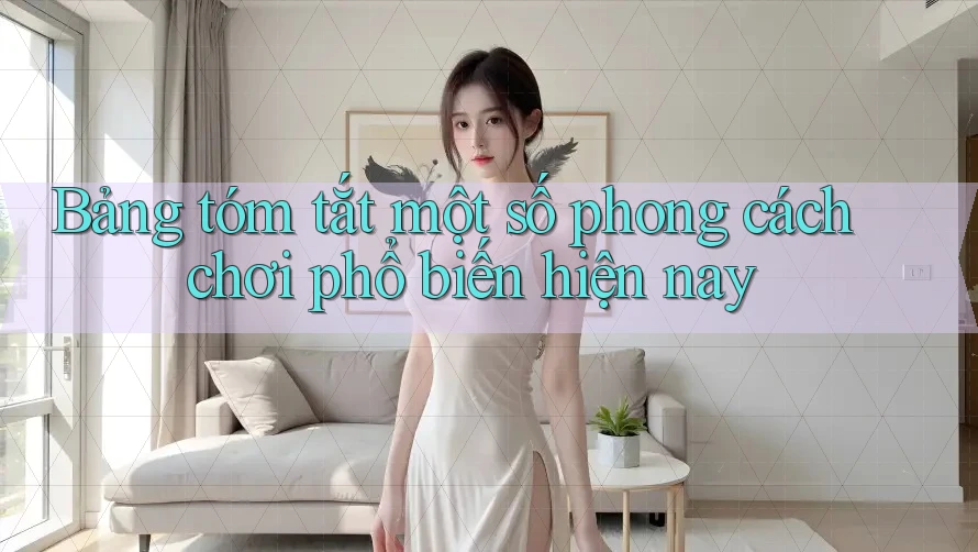 Bảng tóm tắt một số phong cách chơi phổ biến hiện nay