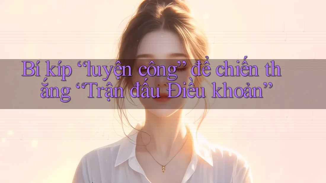Bí kíp “luyện công” để chiến thắng “Trận đấu Điều khoản”
