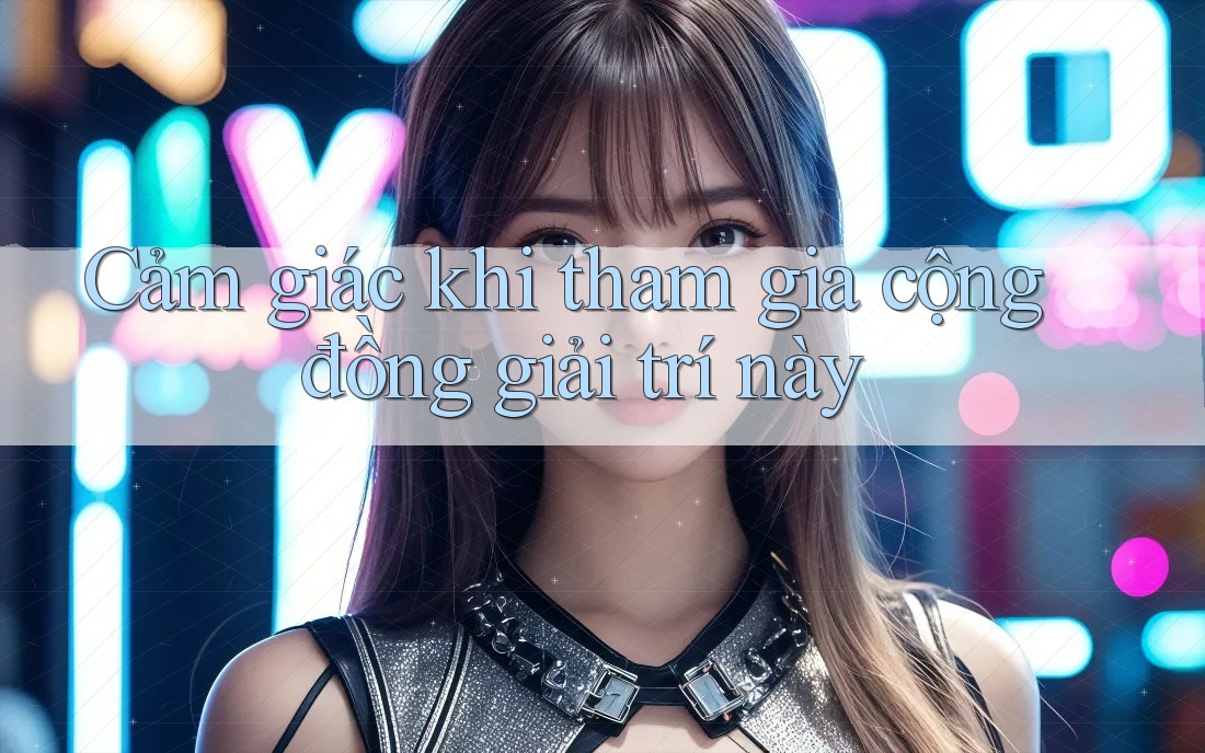 Cảm giác khi tham gia cộng đồng giải trí này Cảm giác khi tham gia cộng đồng giải trí này